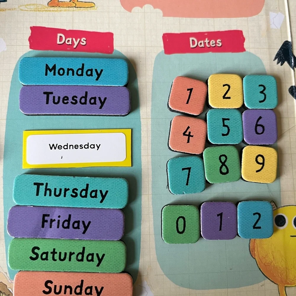 Usborne Nibbles Monster magnetic calendar